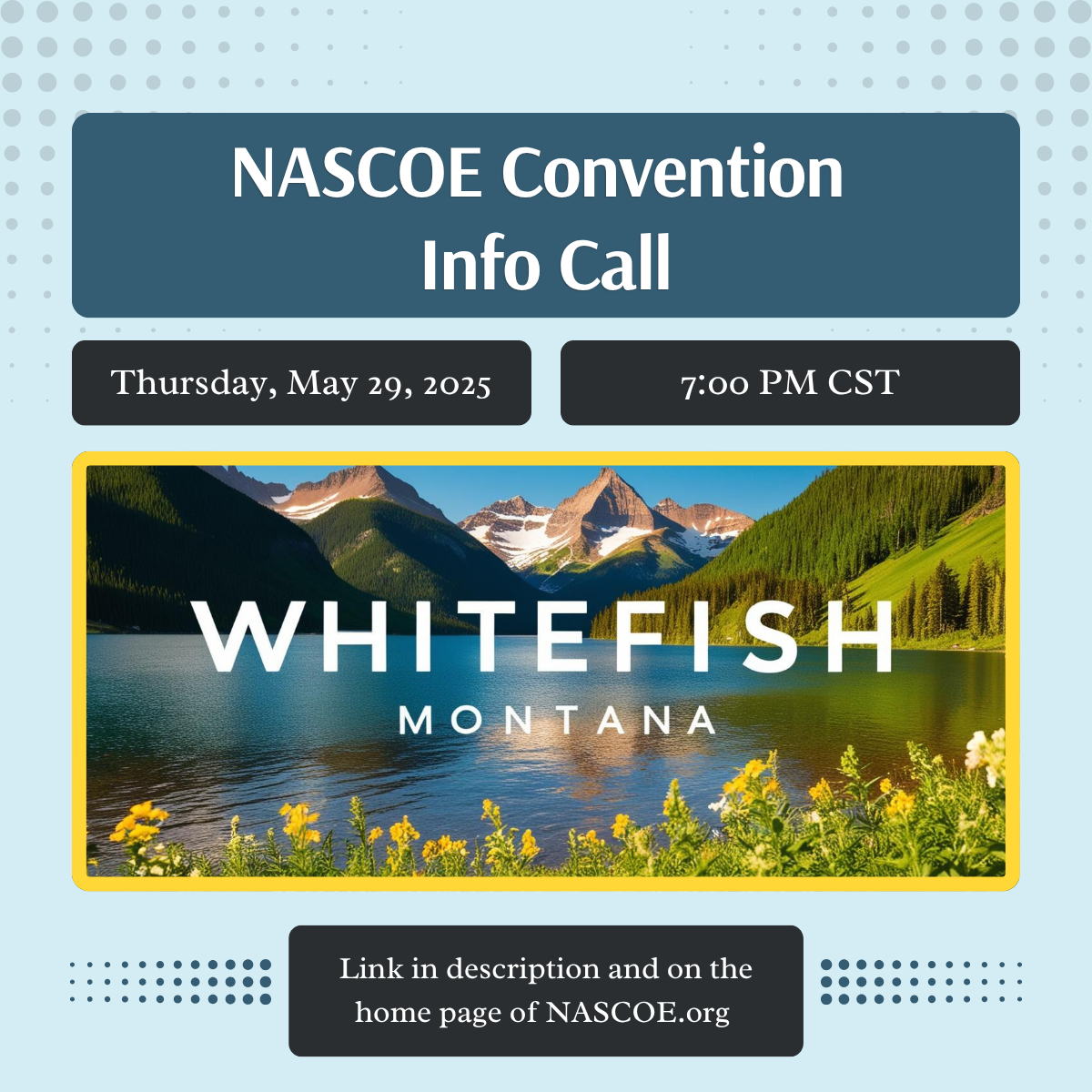 NASCOE Convention Info Call